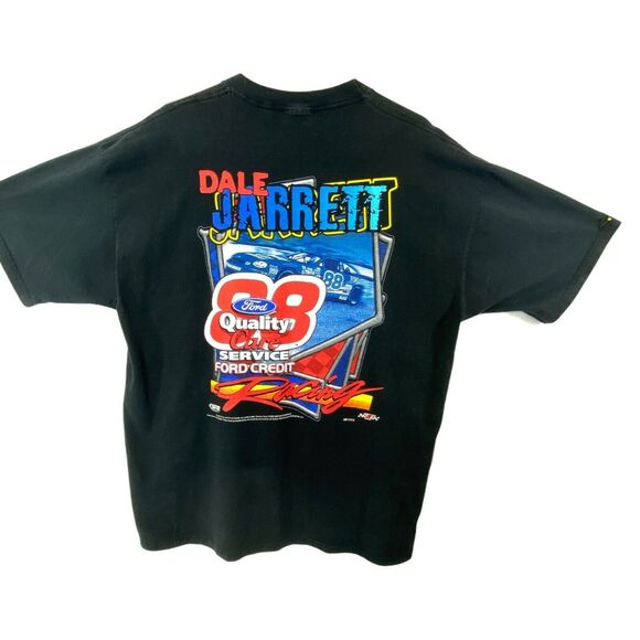 Vintage 1990's Dale Jarrett 88 Ford Nascar All‎ Over Print Tee XL Racing - Picture 1 of 9